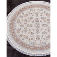 Иранский ковер Shahname 1500 136 Крем круг